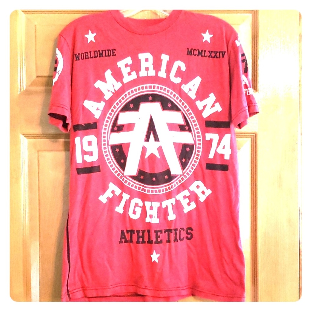 American fighter men's tshirt